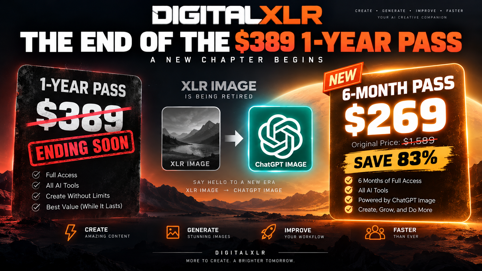 End of the $389 1-Year Pass
